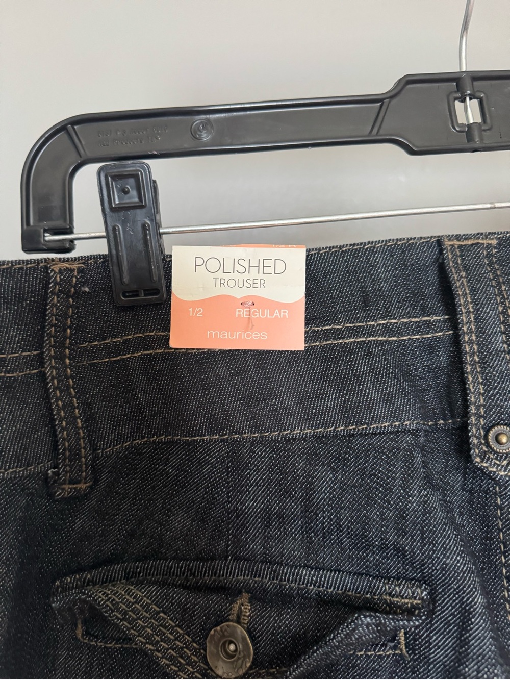 Maurices Dark Denim Wide Leg Flare Jeans - Picture 3 of 5